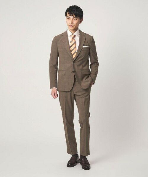 green label relaxing / グリーンレーベル リラクシング セットアップ | A+ TWPU チドリ スリム セットアップ パンツ スラックス -ウォッシャブル・ストレッチ・ウエストアジャスター- | 詳細1