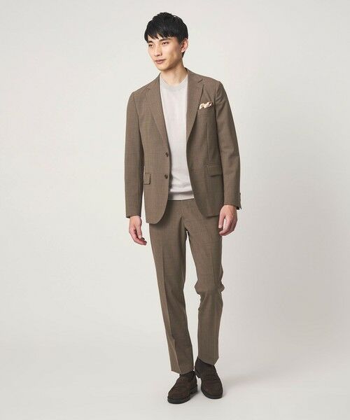 green label relaxing / グリーンレーベル リラクシング セットアップ | A+ TWPU チドリ スリム セットアップ パンツ スラックス -ウォッシャブル・ストレッチ・ウエストアジャスター- | 詳細3