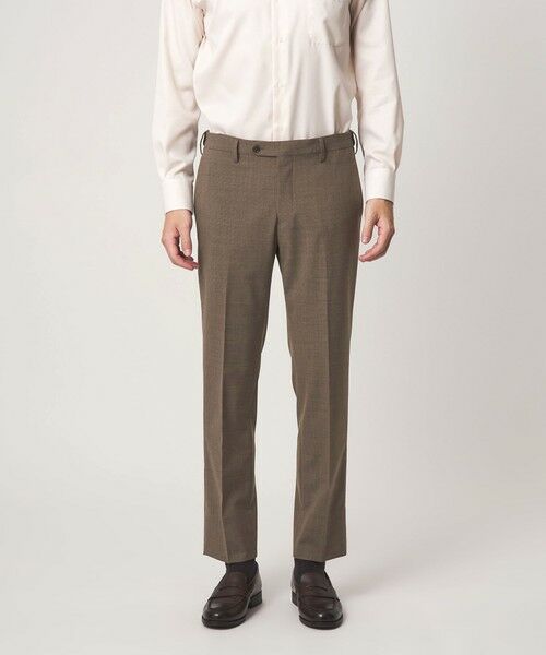 green label relaxing / グリーンレーベル リラクシング セットアップ | A+ TWPU チドリ スリム セットアップ パンツ スラックス -ウォッシャブル・ストレッチ・ウエストアジャスター- | 詳細4