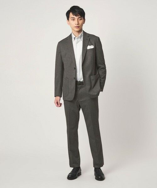 green label relaxing / グリーンレーベル リラクシング スラックス・ドレスパンツ | A+ プリントジャージ スタンダード セットアップ パンツ スラックス -ウォッシャブル・ストレッチ- | 詳細3