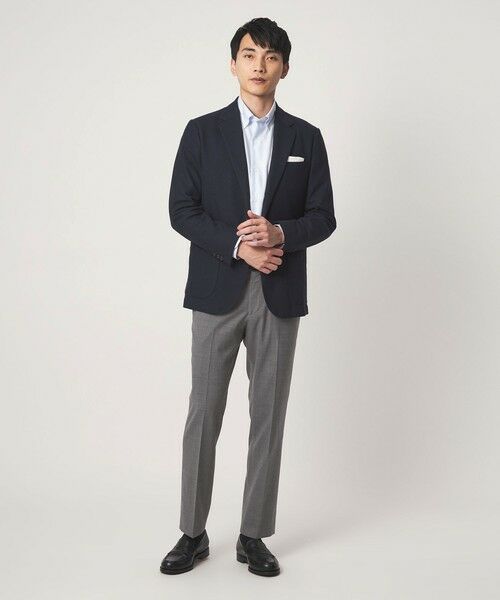 green label relaxing / グリーンレーベル リラクシング スラックス・ドレスパンツ | TW メランジ トロピカル スタンダード スラックス -ウォッシャブル・ストレッチ・ウエストアジャスター- | 詳細9