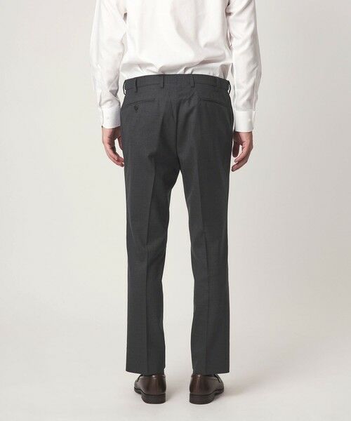 green label relaxing / グリーンレーベル リラクシング スラックス・ドレスパンツ | TW メランジ トロピカル スタンダード スラックス -ウォッシャブル・ストレッチ・ウエストアジャスター- | 詳細25