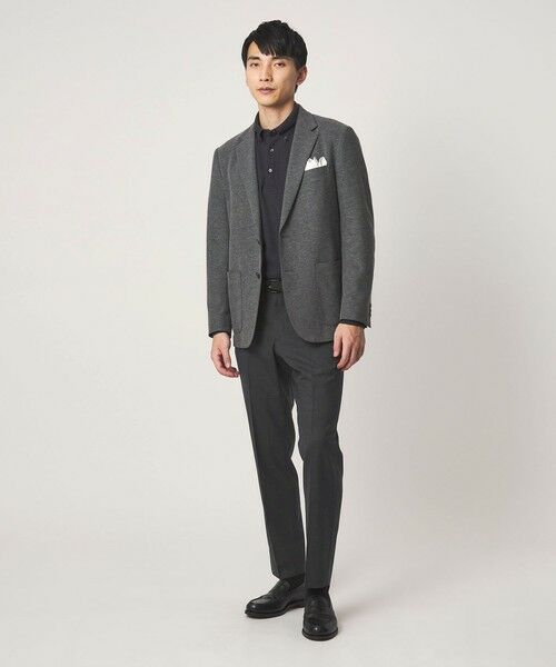 green label relaxing / グリーンレーベル リラクシング スラックス・ドレスパンツ | TW メランジ トロピカル スタンダード スラックス -ウォッシャブル・ストレッチ・ウエストアジャスター- | 詳細22