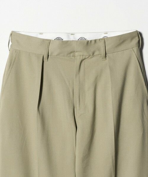 green label relaxing / グリーンレーベル リラクシング スラックス・ドレスパンツ | 【別注】＜Dickies＞GLR TR 1プリーツ ワイドテーパード パンツ スラックス | 詳細2