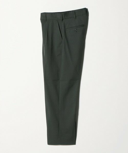 green label relaxing / グリーンレーベル リラクシング スラックス・ドレスパンツ | 【別注】＜Dickies＞GLR TR 1プリーツ ワイドテーパード パンツ スラックス（DK.GREEN）