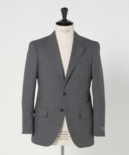 green label relaxing / グリーンレーベル リラクシング セットアップ | REDA グレンチェック 3B HXD スーツジャケット（MD.GRAY）