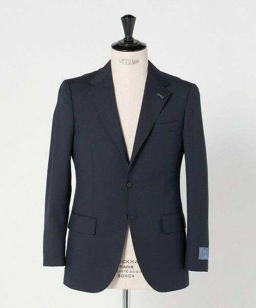 green label relaxing / グリーンレーベル リラクシング セットアップ | GUABELLO モヘヤ混トロピカル 3B HXD スーツジャケット（NAVY）