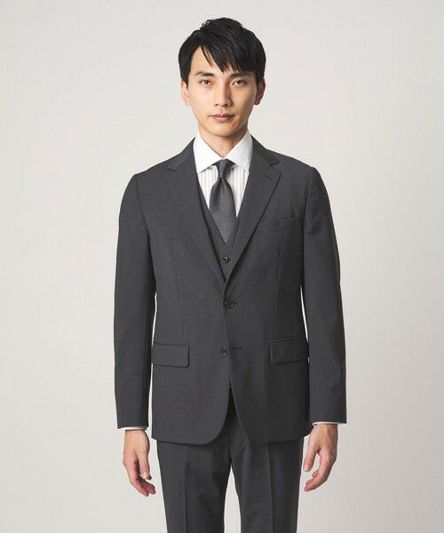 green label relaxing / グリーンレーベル リラクシング セットアップ | A+ TWPU トロピカル無地 2B スリム セットアップ ジャケット -ウォッシャブル・ストレッチ- | 詳細8