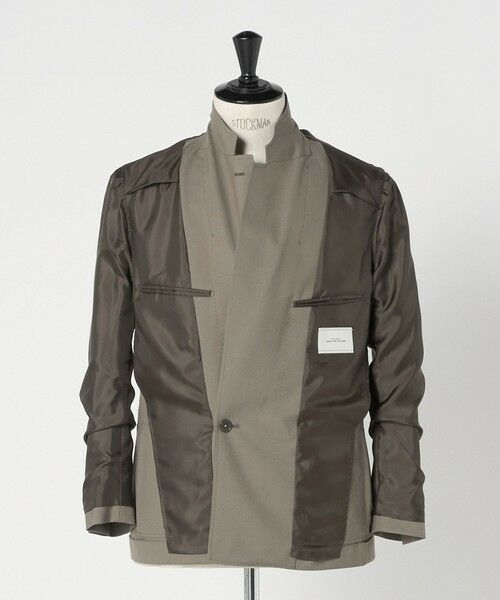 green label relaxing / グリーンレーベル リラクシング テーラードジャケット | TW トロピカル ダブルブレスト 4B ブレザー ジャケット | 詳細12