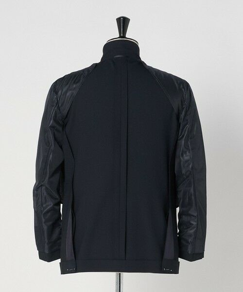 green label relaxing / グリーンレーベル リラクシング テーラードジャケット | A+ ポリエステル シャークスキン ダブルブレスト 4B スタンダード セットアップ ジャケット -ウォッシャブル・ストレッチ- | 詳細13