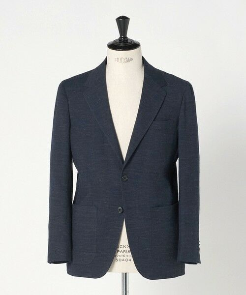 green label relaxing / グリーンレーベル リラクシング テーラードジャケット | WO/LI ピンヘッド 2B RG ジャケット（NAVY）