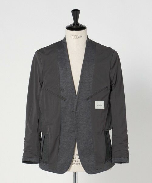 green label relaxing / グリーンレーベル リラクシング テーラードジャケット | A+ プリントジャージ 2B スタンダード セットアップ ジャケット -ウォッシャブル・ストレッチ- | 詳細13