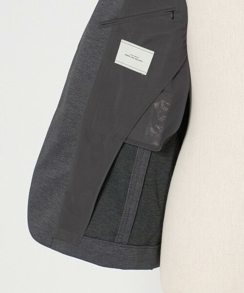 green label relaxing / グリーンレーベル リラクシング テーラードジャケット | A+ プリントジャージ 2B スタンダード セットアップ ジャケット -ウォッシャブル・ストレッチ- | 詳細9