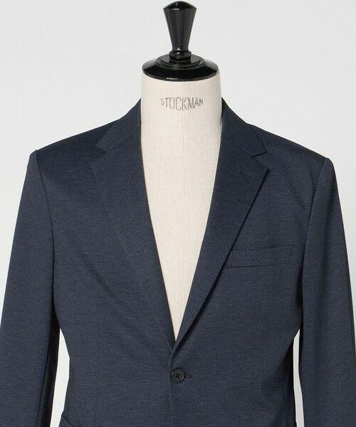 green label relaxing / グリーンレーベル リラクシング テーラードジャケット | A+ プリントジャージ 2B スタンダード セットアップ ジャケット -ウォッシャブル・ストレッチ- | 詳細18