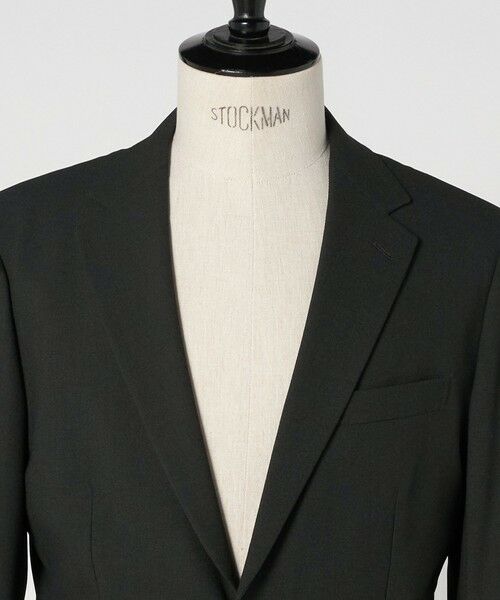 green label relaxing / グリーンレーベル リラクシング テーラードジャケット | A+ ポリエステル シャークスキン 2B スタンダード セットアップ ジャケット -ウォッシャブル・ストレッチ- | 詳細6