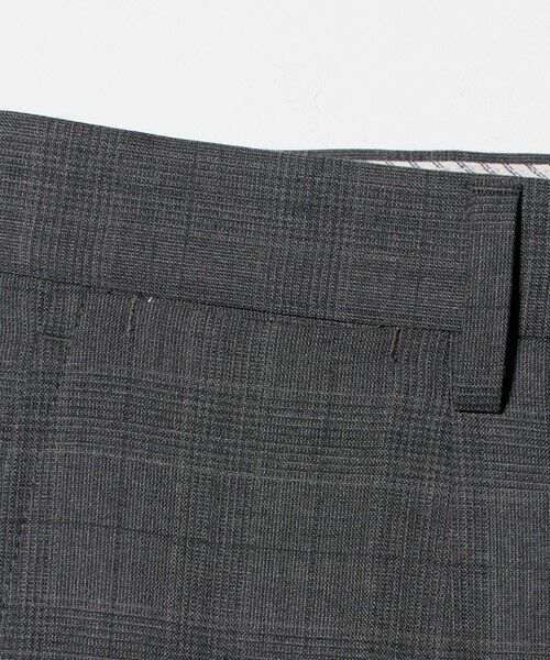 green label relaxing / グリーンレーベル リラクシング セットアップ | REDA グレンチェック HX 1プリーツ スーツパンツ | 詳細8