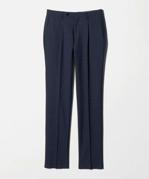 green label relaxing / グリーンレーベル リラクシング セットアップ | REDA グレンチェック HX 1プリーツ スーツパンツ | 詳細12