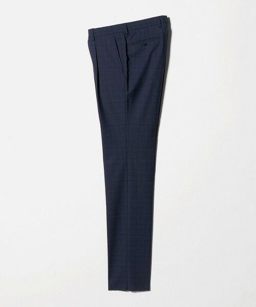 green label relaxing / グリーンレーベル リラクシング セットアップ | REDA グレンチェック HX 1プリーツ スーツパンツ（NAVY）