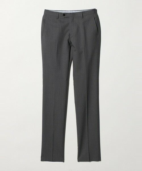 green label relaxing / グリーンレーベル リラクシング セットアップ | GUABELLO ピンヘッド スリム ノープリーツ スーツパンツ セットアップパンツ | 詳細10