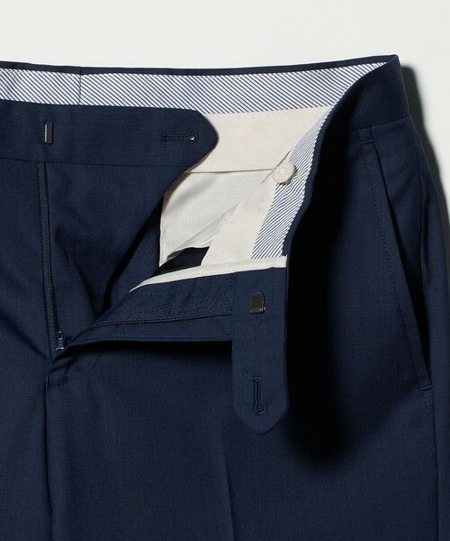 green label relaxing / グリーンレーベル リラクシング セットアップ | GUABELLO ピンヘッド スリム ノープリーツ スーツパンツ セットアップパンツ | 詳細23