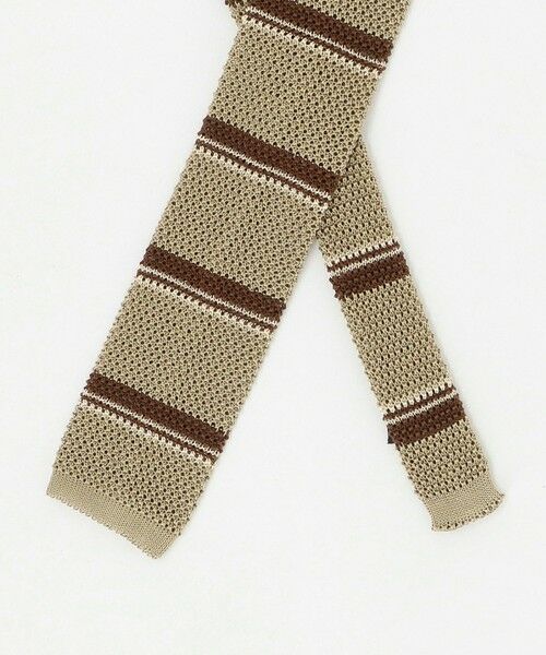 green label relaxing / グリーンレーベル リラクシング ネクタイ | ＜Bleck＞6.5cm ニット ボーダー ネクタイ | 詳細3