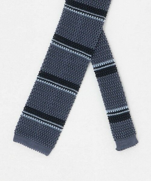green label relaxing / グリーンレーベル リラクシング ネクタイ | ＜Bleck＞6.5cm ニット ボーダー ネクタイ | 詳細5