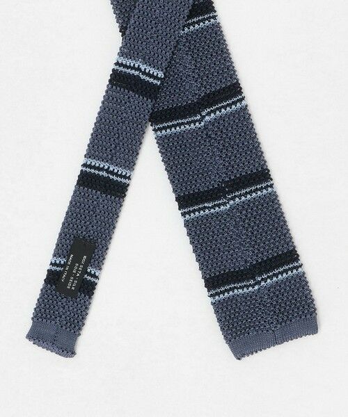 green label relaxing / グリーンレーベル リラクシング ネクタイ | ＜Bleck＞6.5cm ニット ボーダー ネクタイ | 詳細6