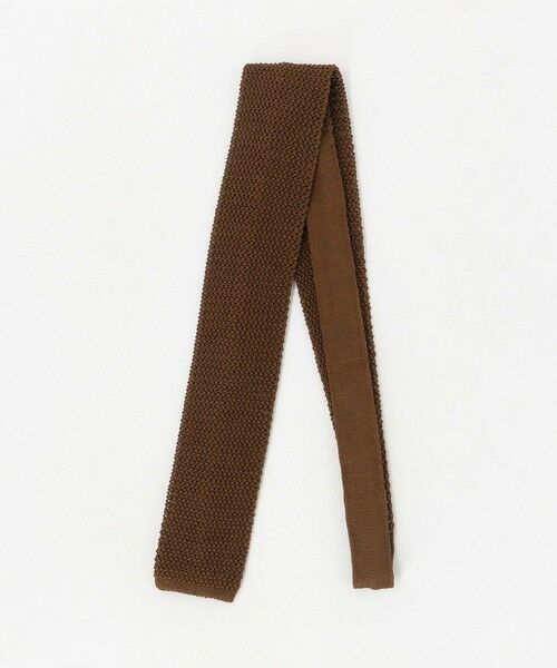 green label relaxing / グリーンレーベル リラクシング ネクタイ | ＜Bleck＞6.5cm ニット ソリッド ネクタイ（MD.BROWN）