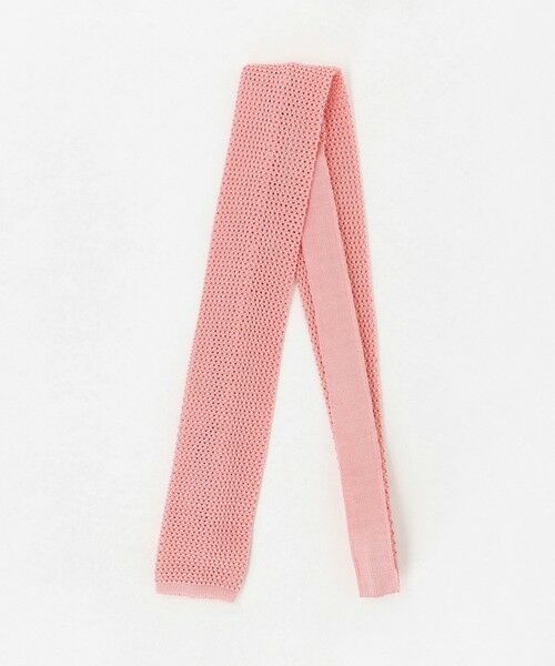 green label relaxing / グリーンレーベル リラクシング ネクタイ | ＜Bleck＞6.5cm ニット ソリッド ネクタイ（LT.PINK）