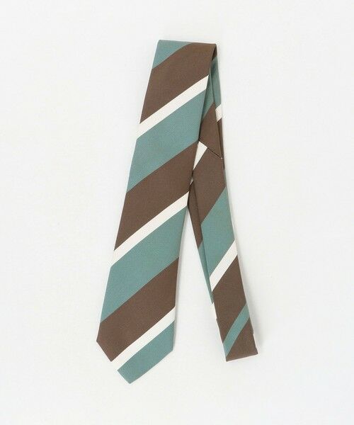 green label relaxing / グリーンレーベル リラクシング ネクタイ | ＜ALTEA＞8.0cm ストライプ4 ネクタイ（LIME）