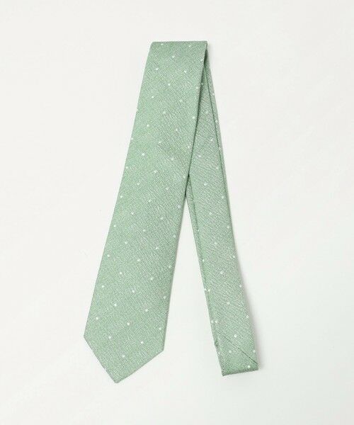 green label relaxing / グリーンレーベル リラクシング ネクタイ | ＜Seaward & Stearn＞8.0cm ドット ネクタイ（LIME）