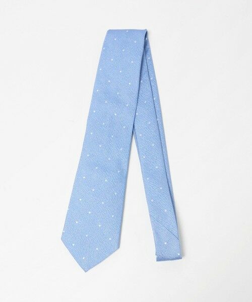 green label relaxing / グリーンレーベル リラクシング ネクタイ | ＜Seaward & Stearn＞8.0cm ドット ネクタイ（LT.BLUE）