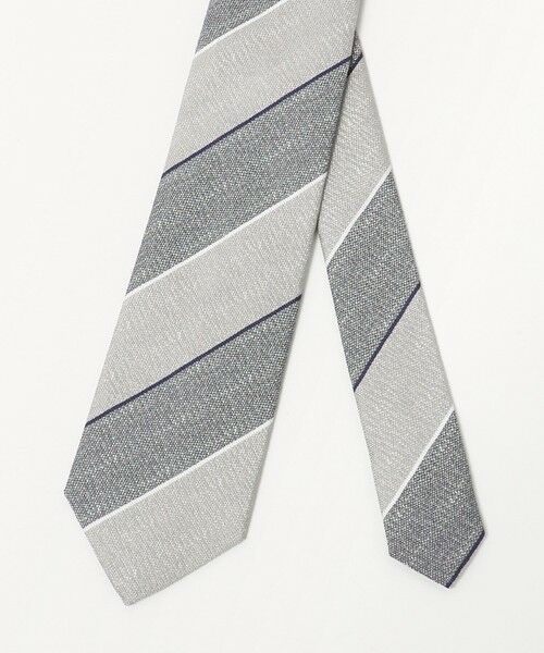 green label relaxing / グリーンレーベル リラクシング ネクタイ | ＜Seaward & Stearn＞8.0cm ストライプ4 ネクタイ | 詳細1