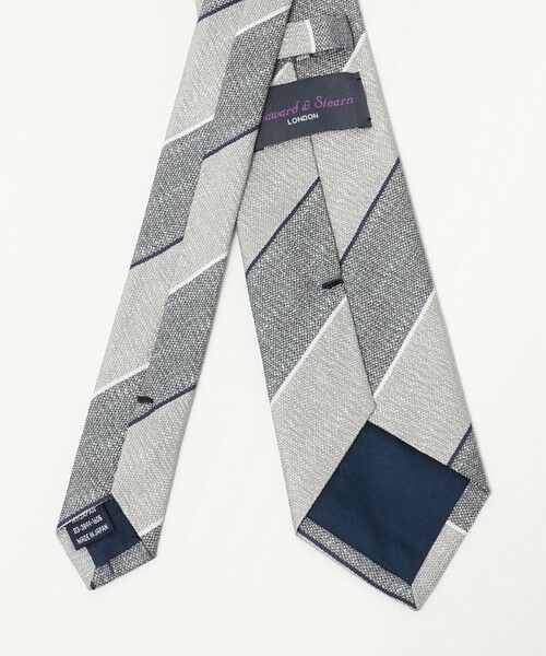 green label relaxing / グリーンレーベル リラクシング ネクタイ | ＜Seaward & Stearn＞8.0cm ストライプ4 ネクタイ | 詳細2