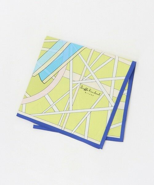 green label relaxing / グリーンレーベル リラクシング ハンカチ | ＜Dieffe Kinloch＞コットン プリント ハンカチ（YELLOW）