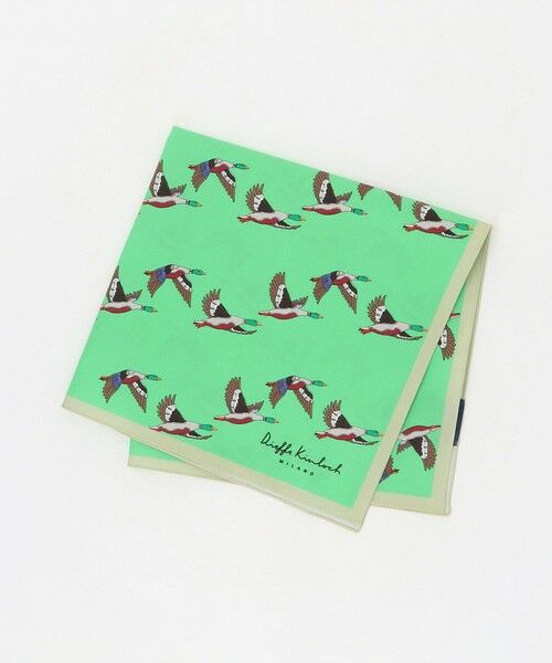 green label relaxing / グリーンレーベル リラクシング ハンカチ | ＜Dieffe Kinloch＞コットン プリント ハンカチ（KELLY）