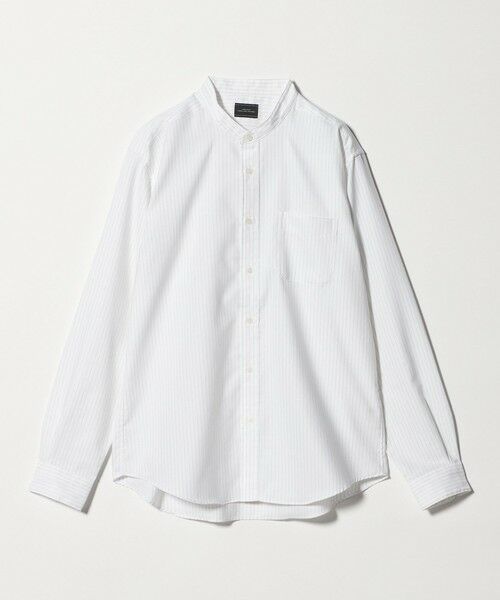 green label relaxing / グリーンレーベル リラクシング シャツ・ブラウス | W/R オックスフォード バンドカラー 長袖 シャツ（WHITE）