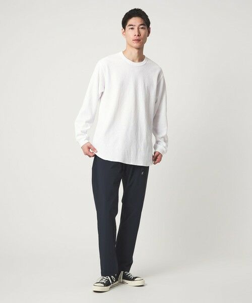 green label relaxing / グリーンレーベル リラクシング カットソー | ドライワッフル クルーネック Tシャツ -吸水速乾- | 詳細1