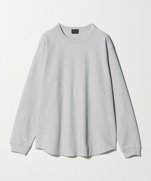 green label relaxing / グリーンレーベル リラクシング カットソー | ドライワッフル クルーネック Tシャツ -吸水速乾-（LT.GRAY）