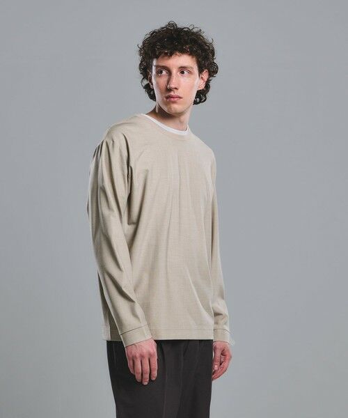 green label relaxing / グリーンレーベル リラクシング Tシャツ | KIVANC クルーネック Tシャツ（BEIGE）