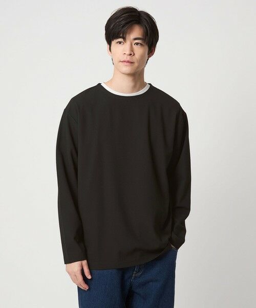 green label relaxing / グリーンレーベル リラクシング カットソー | KIVANC ノーカラー 長袖 Tシャツ | 詳細2