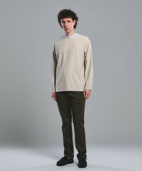 green label relaxing / グリーンレーベル リラクシング カットソー | KIVANC ノーカラー 長袖 Tシャツ | 詳細6