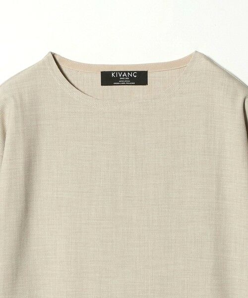 green label relaxing / グリーンレーベル リラクシング カットソー | KIVANC ノーカラー 長袖 Tシャツ | 詳細11