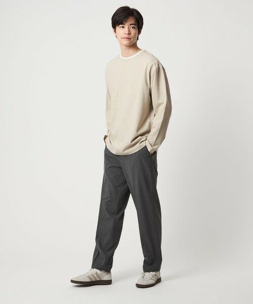 green label relaxing / グリーンレーベル リラクシング カットソー | KIVANC ノーカラー 長袖 Tシャツ | 詳細9