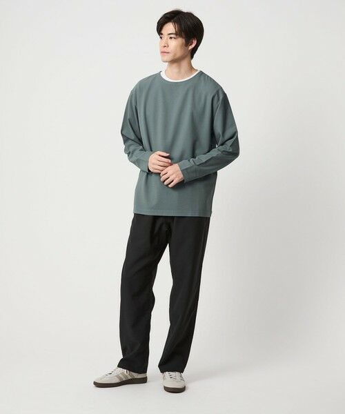 green label relaxing / グリーンレーベル リラクシング カットソー | KIVANC ノーカラー 長袖 Tシャツ | 詳細13