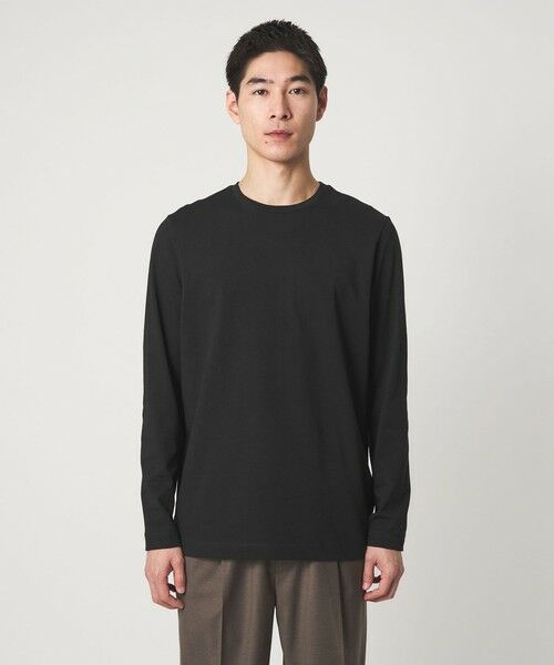 green label relaxing / グリーンレーベル リラクシング Tシャツ | LONG FIBER COTTON クリア クルーネック 長袖 Tシャツ | 詳細7