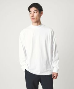 green label relaxing / グリーンレーベル リラクシング カットソー | LONG FIBER COTTON クリア モックネック 長袖 Tシャツ