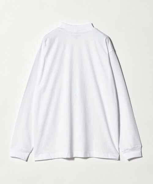 green label relaxing / グリーンレーベル リラクシング カットソー | LONG FIBER COTTON クリア モックネック 長袖 Tシャツ | 詳細3