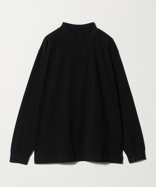 green label relaxing / グリーンレーベル リラクシング カットソー | LONG FIBER COTTON クリア モックネック 長袖 Tシャツ | 詳細7