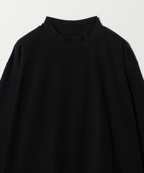 green label relaxing / グリーンレーベル リラクシング カットソー | LONG FIBER COTTON クリア モックネック 長袖 Tシャツ | 詳細9